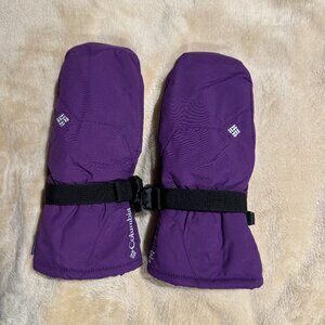 Columbia Youth Large Mittens Omni heat Purple. Fits Women Sm…